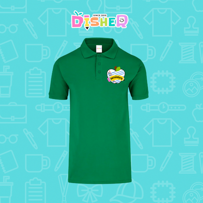 PBY-C-0094: Polo Bordada 50/50 Caballero I Corazón papel secundaria