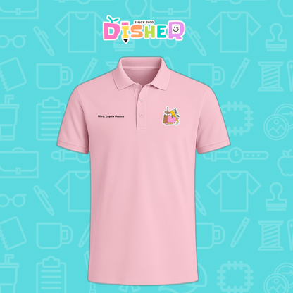 PBD-C-0036: Polo Bordada Dry Fit Caballero I Teacher coffe