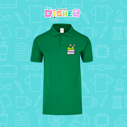 PBY-C-0004: Polo Bordada 50/50 Caballero I Gusanito libros