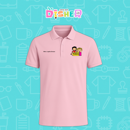 PBD-C-0080: Polo Bordada Dry Fit Caballero I Niños primarias
