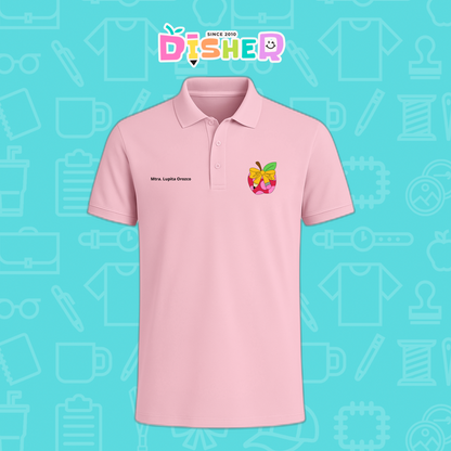 PBD-C-0012: Polo Bordada Dry Fit Caballero I Manzana moño