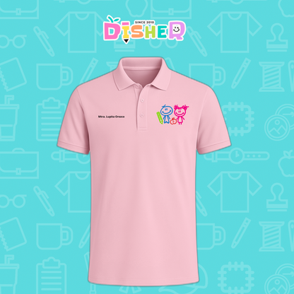 PBD-C-0062: Polo Bordada Dry Fit Caballero I  Niños trazos