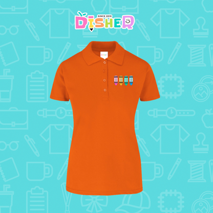 PBY-D-0045: Polo Bordada 50/50 Dama I Crayolitas