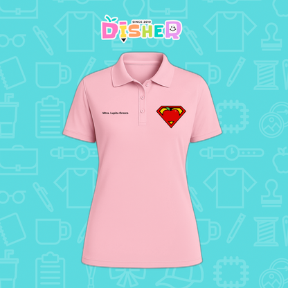 PBD-D-089: Polo Bordada Dry Fit Dama I Super Maestro