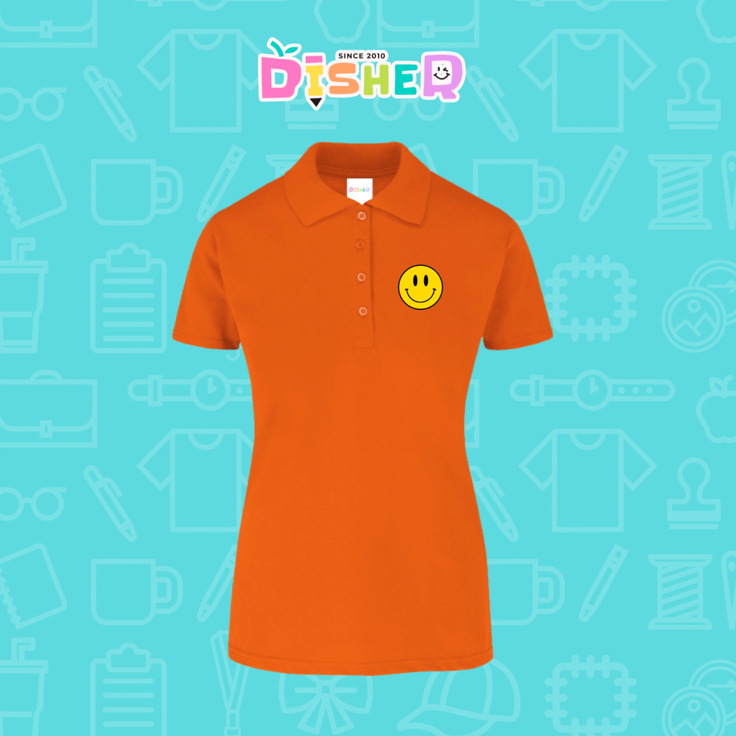 PBY-D-0083: Polo Bordada 50/50 Dama I Smily