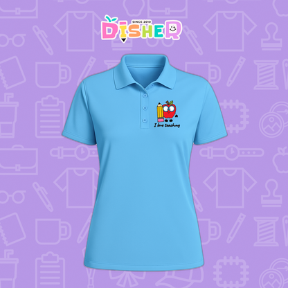 PBD-D-077: Polo Bordada Dry Fit Dama I Manzana lentes
