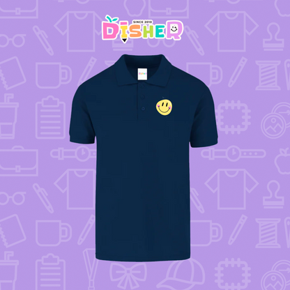 PBY-C-0021: Polo Bordada 50/50 Caballero I Happy face