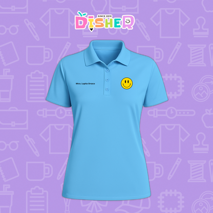 PBD-D-084: Polo Bordada Dry Fit Dama I Manzana preescolar