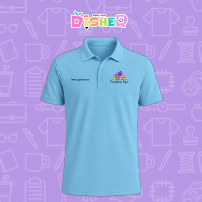 PBD-C-0039: Polo Bordada Dry Fit Caballero I Teacherlife