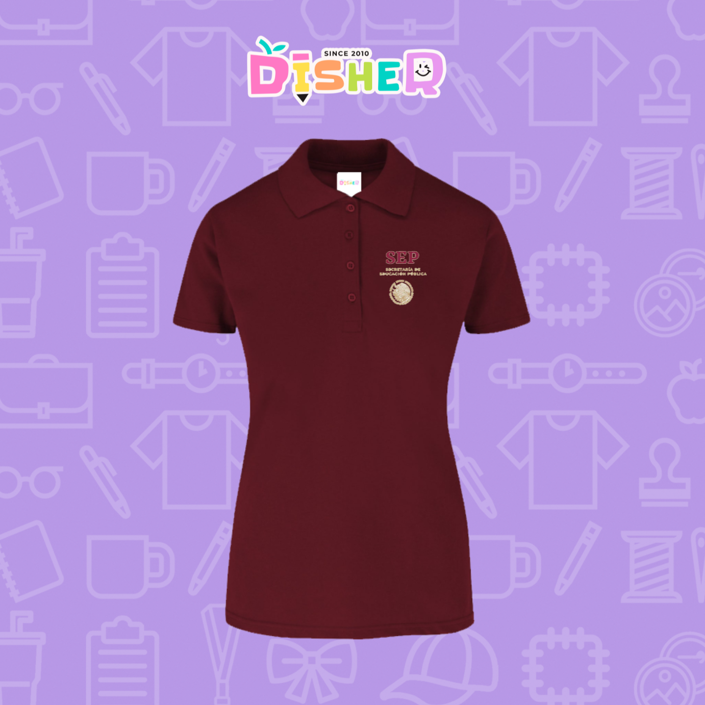 PBY-D-0095: Polo Bordada 50/50 Dama I Sep