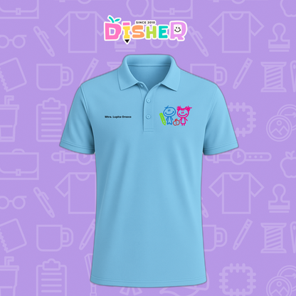 PBD-C-0062: Polo Bordada Dry Fit Caballero I  Niños trazos