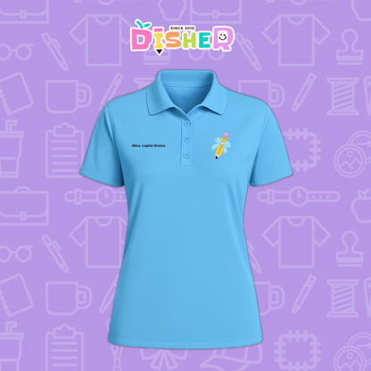 PBD-D-049: Polo Bordada Dry Fit Dama I Lápiz moño