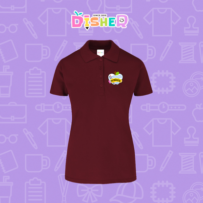 PBY-D-0093: Polo Bordada 50/50 Dama I Corazón papel primaria