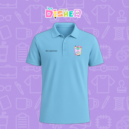 PBD-C-007: Polo Bordada Dry Fit Caballero I Lápices moñito
