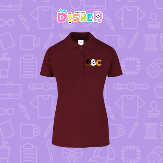 PBY-D-0099: Polo Bordada 50/50 Dama I Abc