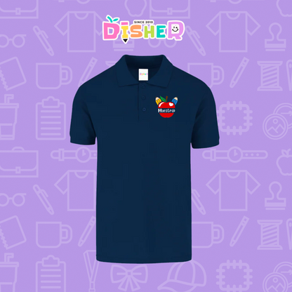 PBY-C-0091: Polo Bordada 50/50 Caballero I Manzana lápices