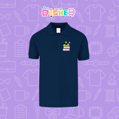 PBY-C-0004: Polo Bordada 50/50 Caballero I Gusanito libros