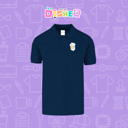 PBY-C-0057: Polo Bordada 50/50 Caballero I Lápiz nube