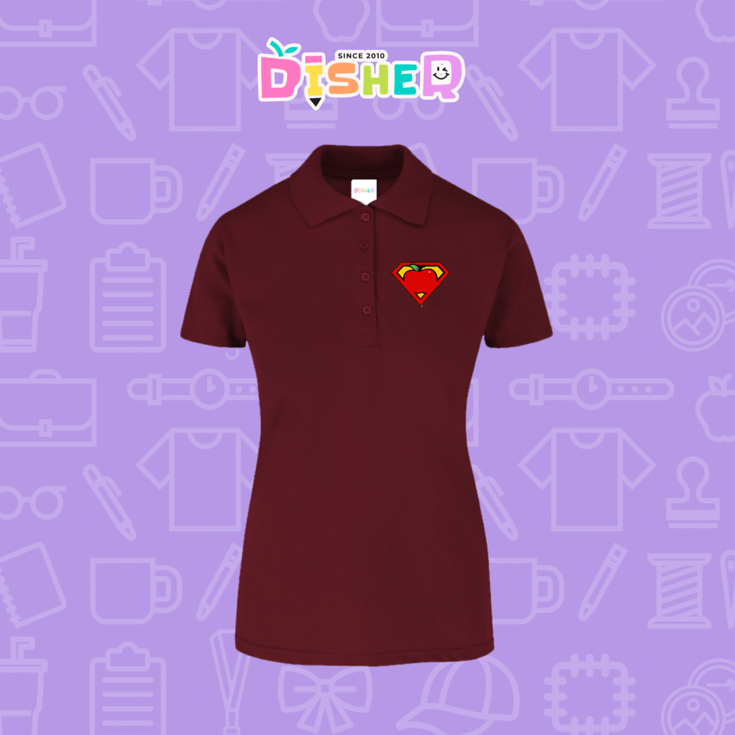 PBY-D-0089: Polo Bordada 50/50 Dama I Super Maestro