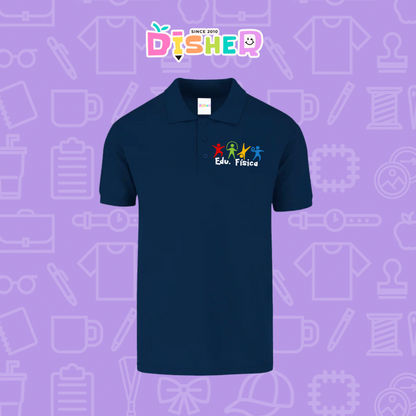 PBY-C-0090: Polo Bordada 50/50 Caballero I Educación física