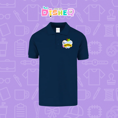 PBY-C-0094: Polo Bordada 50/50 Caballero I Corazón papel secundaria