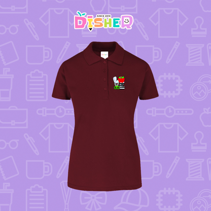 PBY-D-0069: Polo Bordada 50/50 Dama I Love