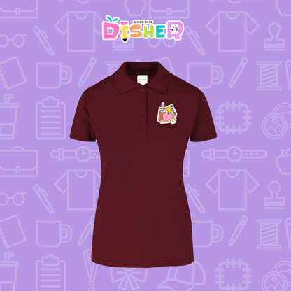 PBY-D-0036: Polo Bordada 50/50 Dama I  Teacher coffe