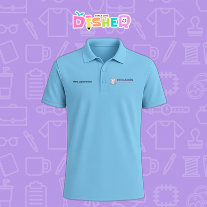 PBD-C-0096: Polo Bordada Dry Fit Caballero I Educación