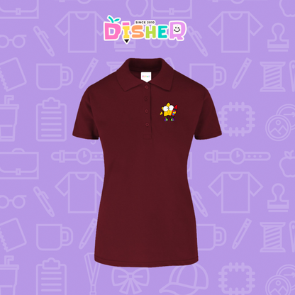 PBY-D-0066: Polo Bordada 50/50 Dama I Estrella manitas