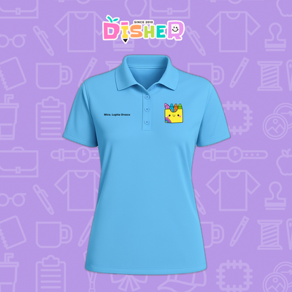 PBD-D-016: Polo Bordada Dry Fit Dama I Cajita crayola