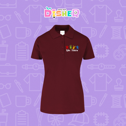 PBY-D-0090: Polo Bordada 50/50 Dama I Educación física