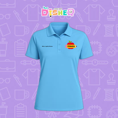 PBD-D-085: Polo Bordada Dry Fit Dama I Manzana primaria